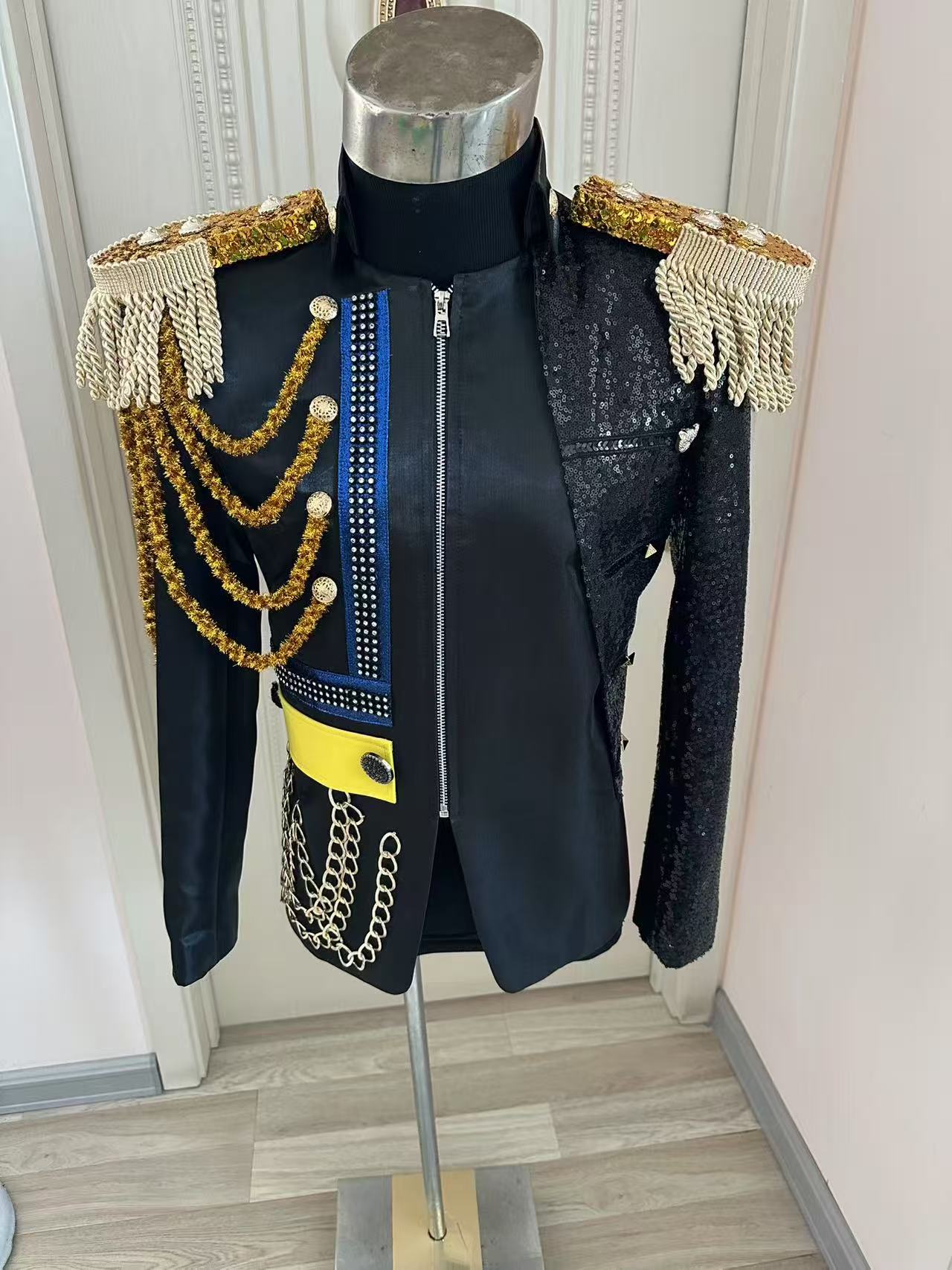 Formal Wear For Men In Wedding - Novos homens borla jaqueta real festa