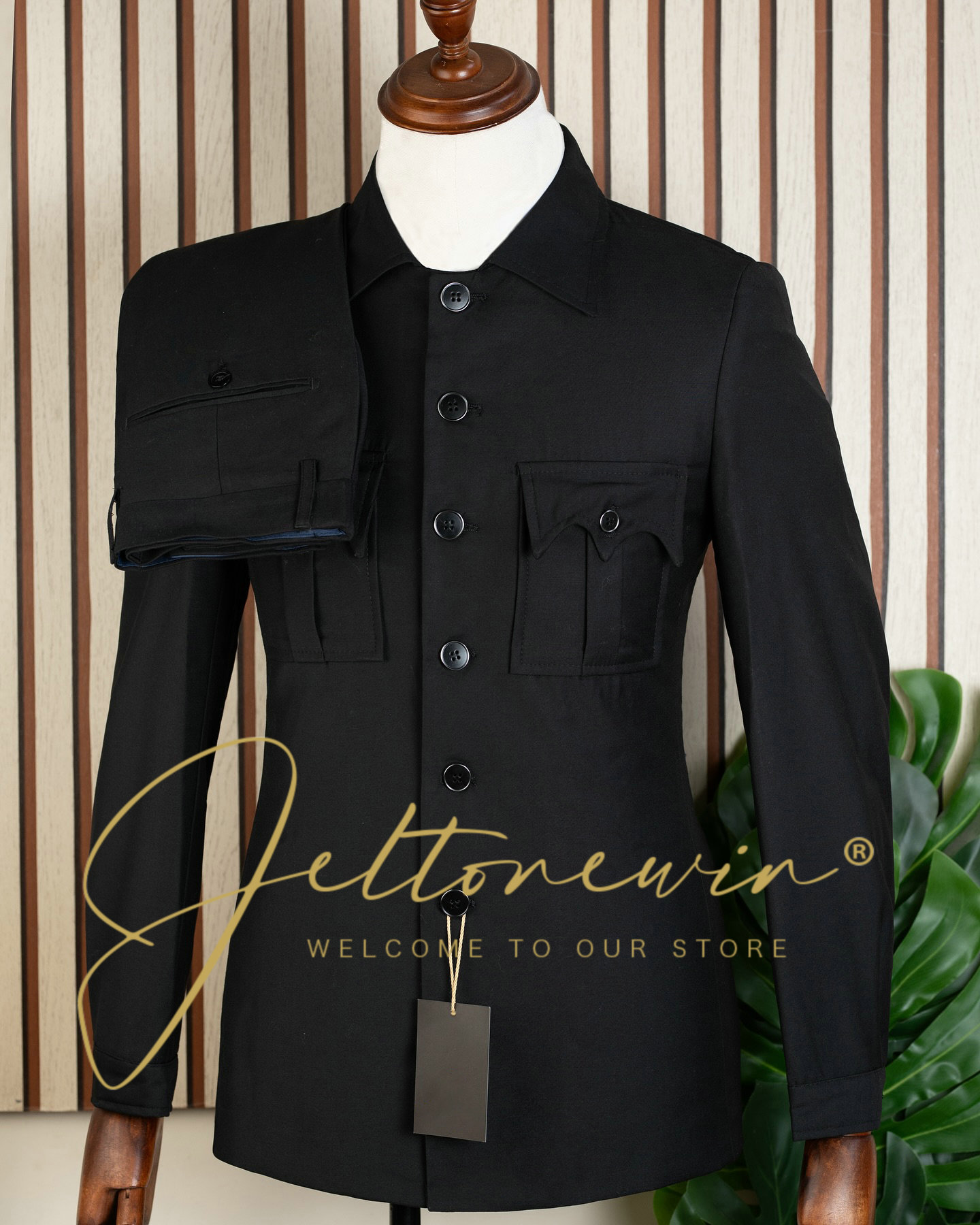 Terno de duas peças azul marin - Latest Men Formal Wear avaliação e preço