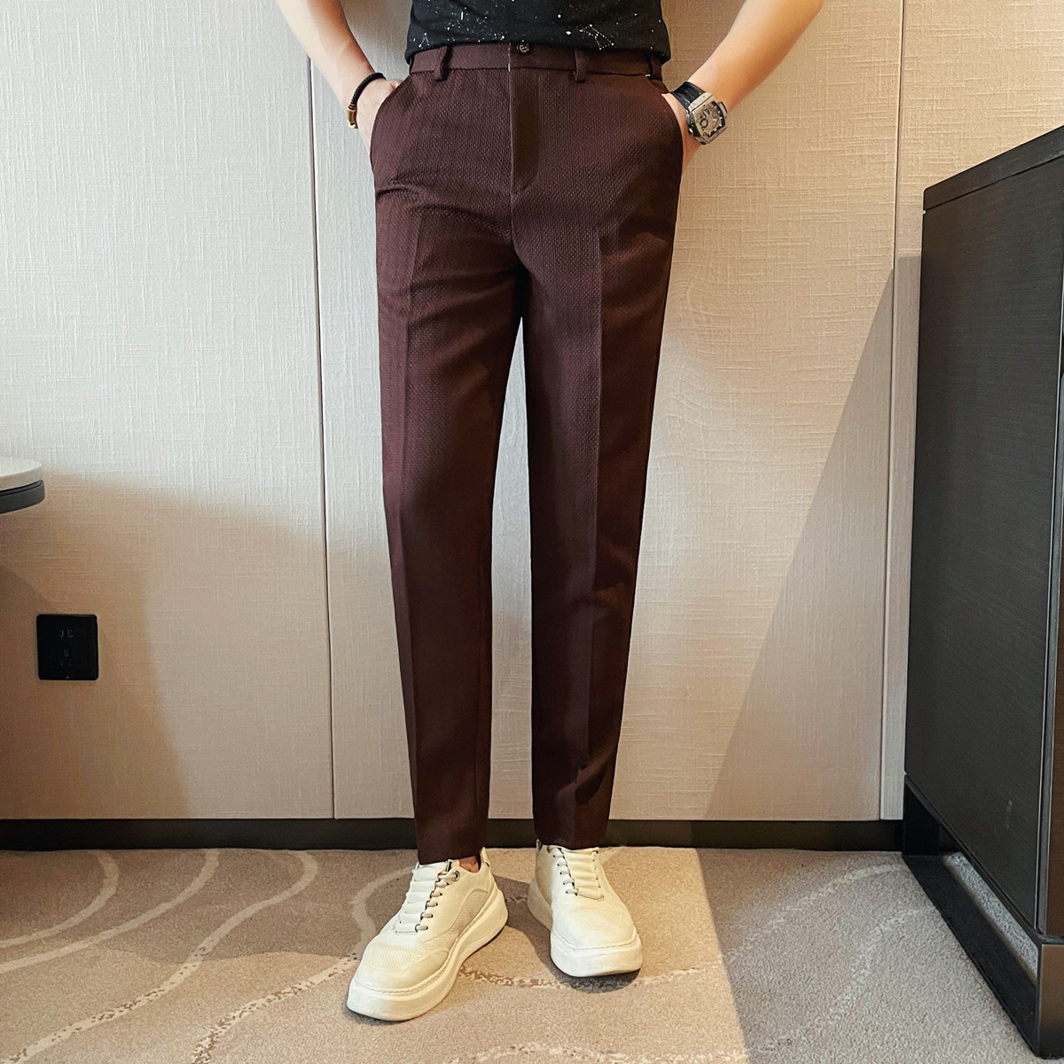 2025 primavera verão novos hom - Men Formal Wear Set avaliação e preço