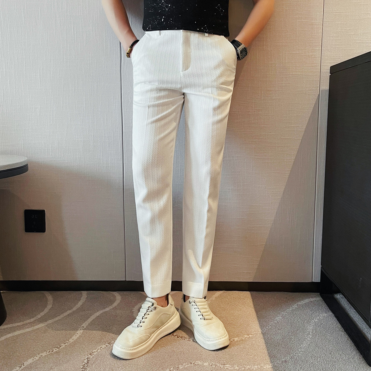 2025 primavera verão novos hom - Men Formal Wear Set avaliação e preço