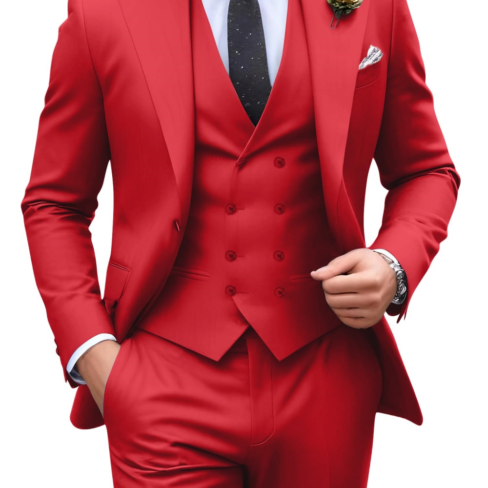 Conjunto de 3 peças de terno m - Formal Wear For Men In Wedding avaliação e preço