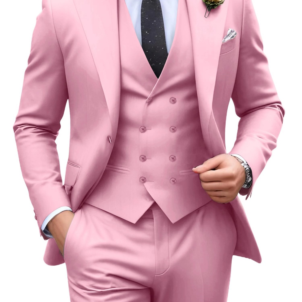 Conjunto de 3 peças de terno m - Formal Wear For Men In Wedding avaliação e preço