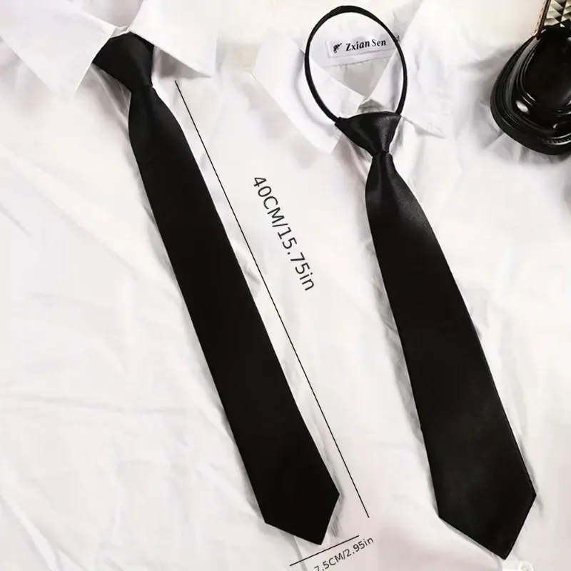 Gravata preta fosca com clipe, - Men'S Formal Wear For Funeral avaliação e preço