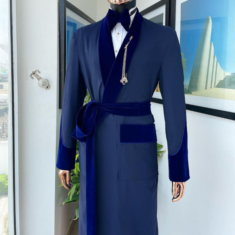 Terno masculino azul real feit - Formal Wear For Men In Wedding avaliação e preço